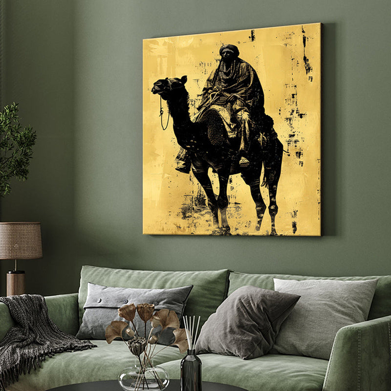 Camel Rider Poly Canvas Wall Painting media 4
