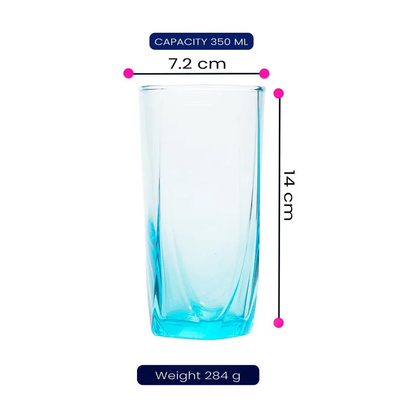 Luminarc Eiffel Glass (350 mL/Sky Blue) - Set Of Six media 6