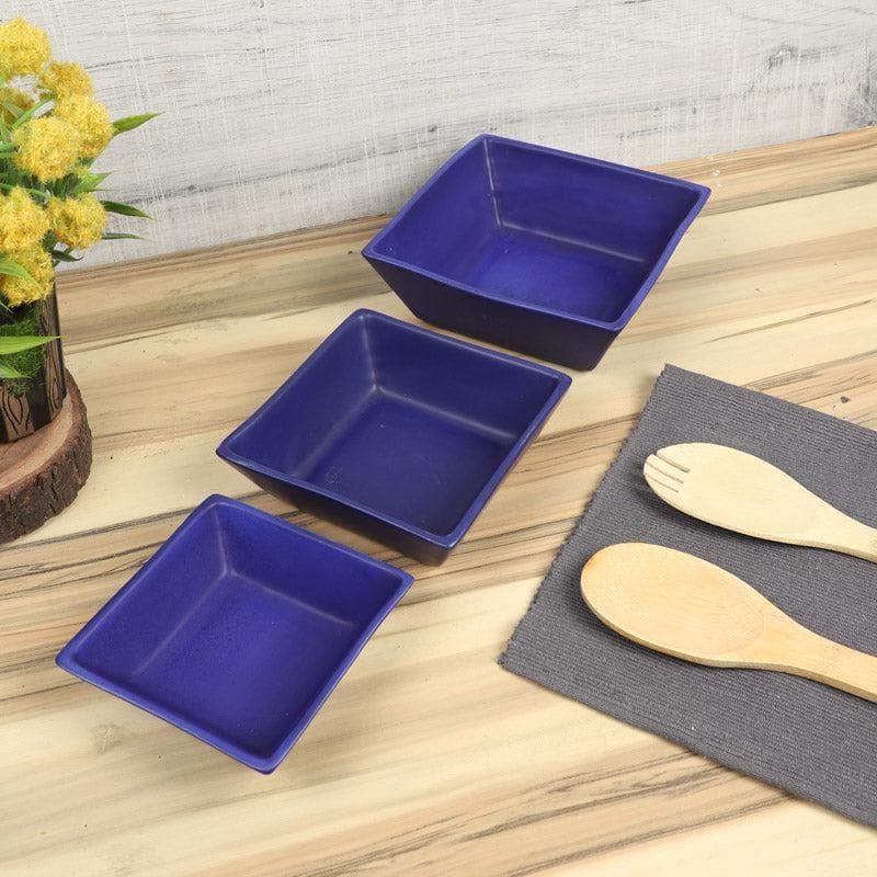 Square Seam Bowl - Set Of Three