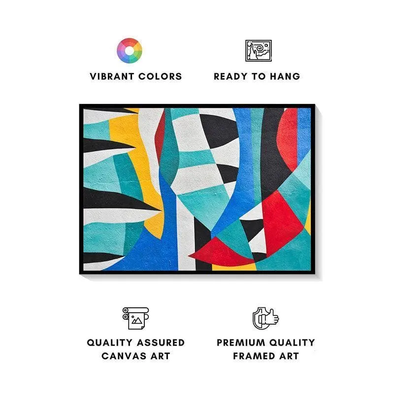 Contemporary Abstract Canvas Wall Painting - Black Frame media 4