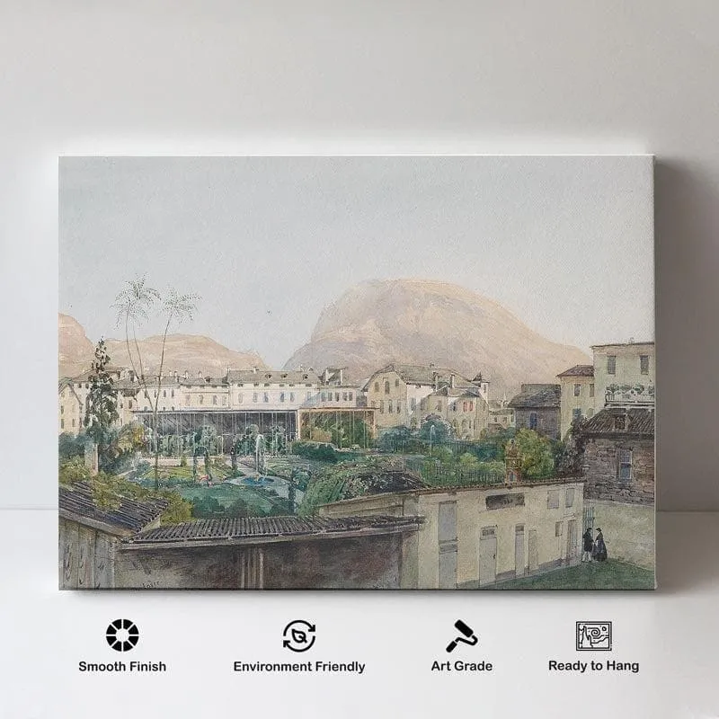 Garten In Bozen Canvas Painting - Thomas Ender - Gallery Wrap media 4