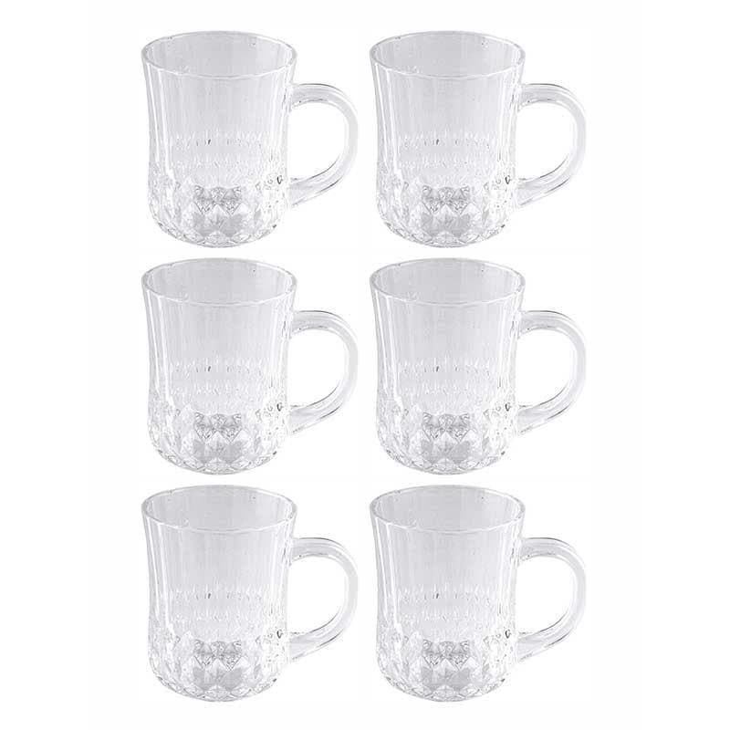 Crux Glass Tea Cup (180 mL Each) -  Set of Six media 4