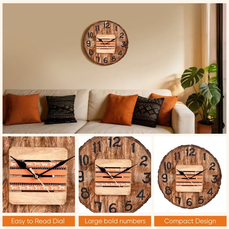 Imava Handcrafted Wooden  Wall Clock media 7