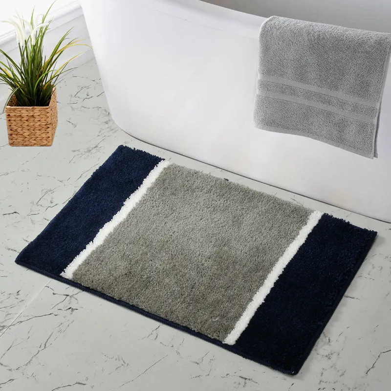 Zyra Cotton Bath Mat - Grey media 4