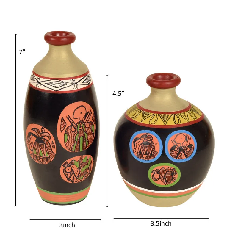 Benita Terracotta Vase - Two Piece Set media 6