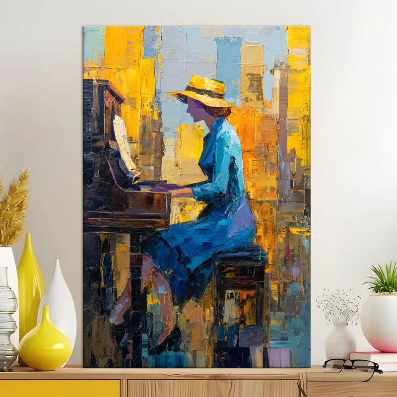 Harmony in Blue Canvas Wall Art media 5