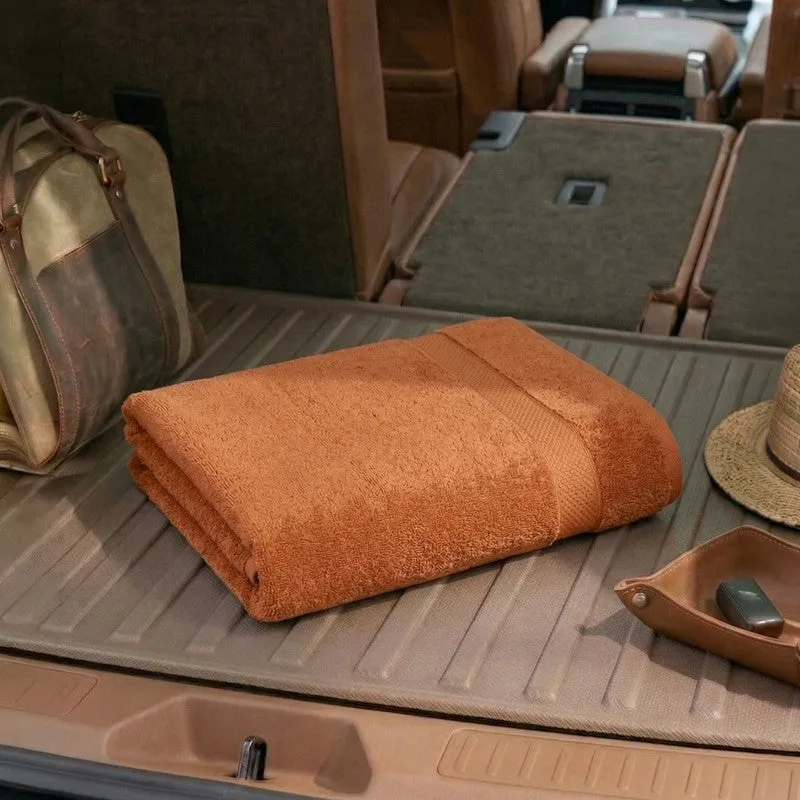 Monte Carlo Dry Nest Pure Cotton Bath Towel - Orange media 3