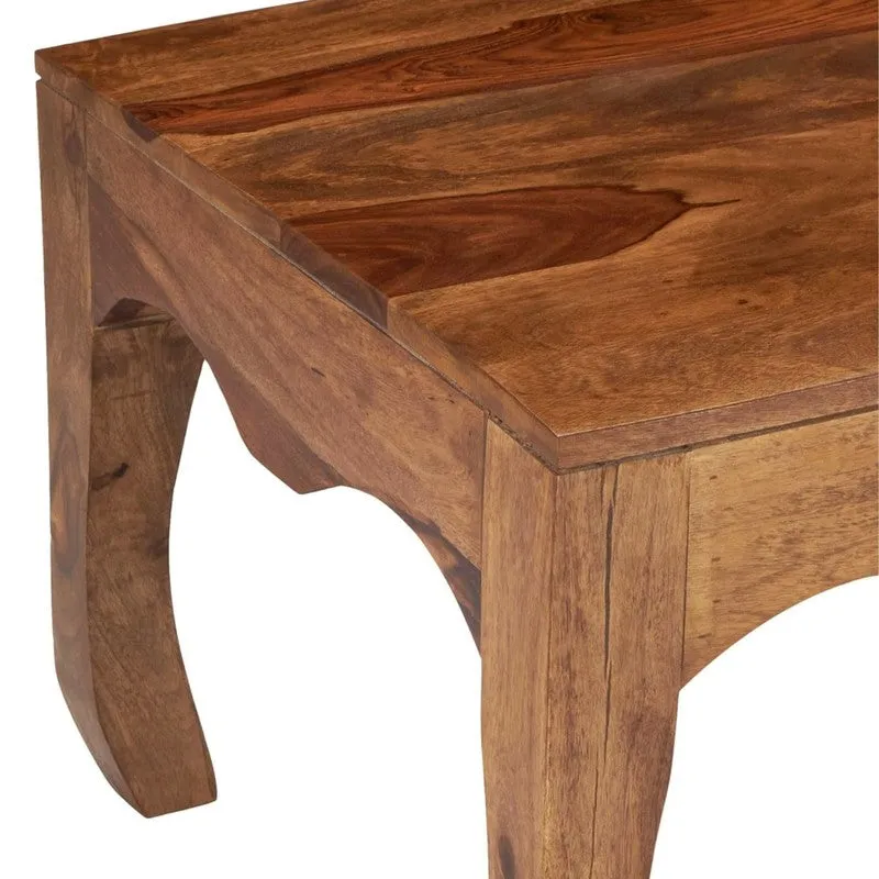Rervon Sheesham Wooden Center Table - Brown media 7