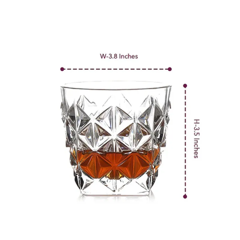 Diamond Dazzle Glass (280 ml) - Set Of Four media 8
