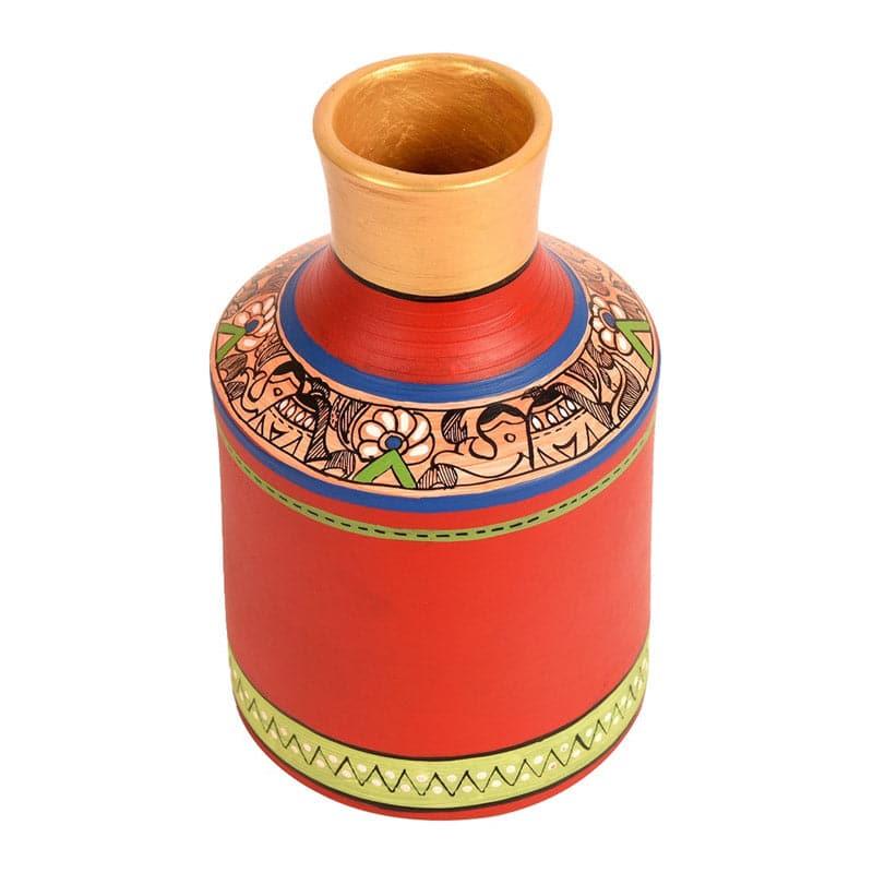 Stapena Tribal Terracotta Vase media 4