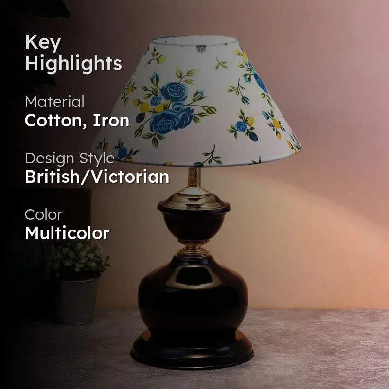 Floral Nirvana Cotton Table Lamp - Multicolor media 2