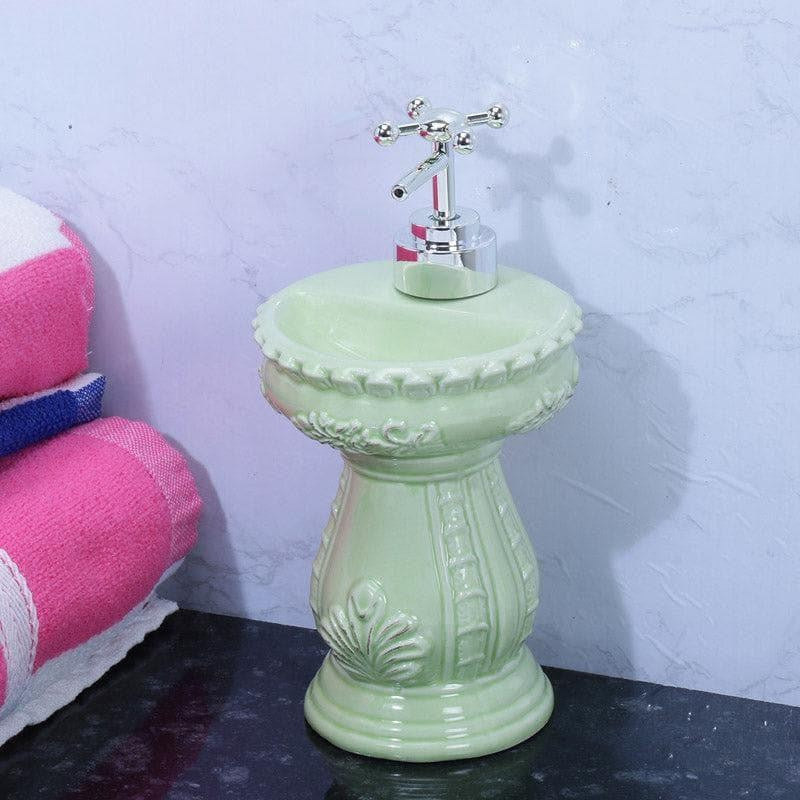 Antique Basin Soap Dispenser - Green media 3