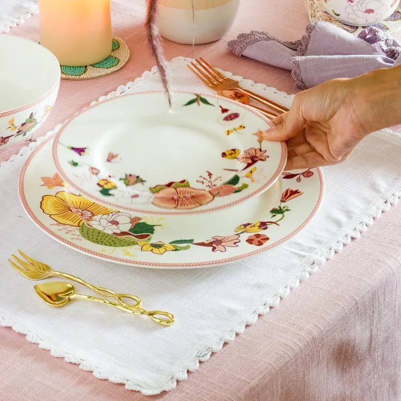 Garden Of Eden Fine China Ceramic Quarter Plate - Set Of Six media 3