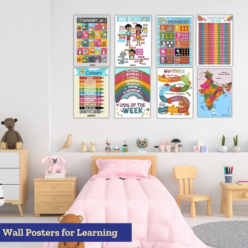 Fun Learn Wall Poster - Set of Eight media 3