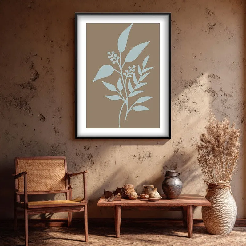 Arctic Sage Canvas Wall Painting With Black Frame media 3