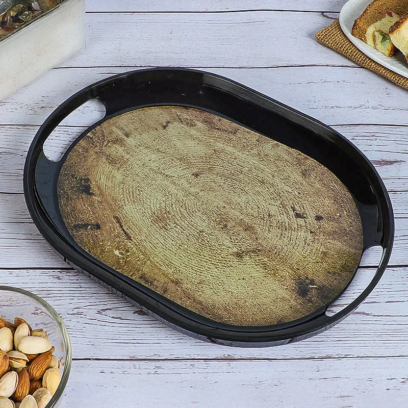 Parchment Melamine Serving Tray media 3