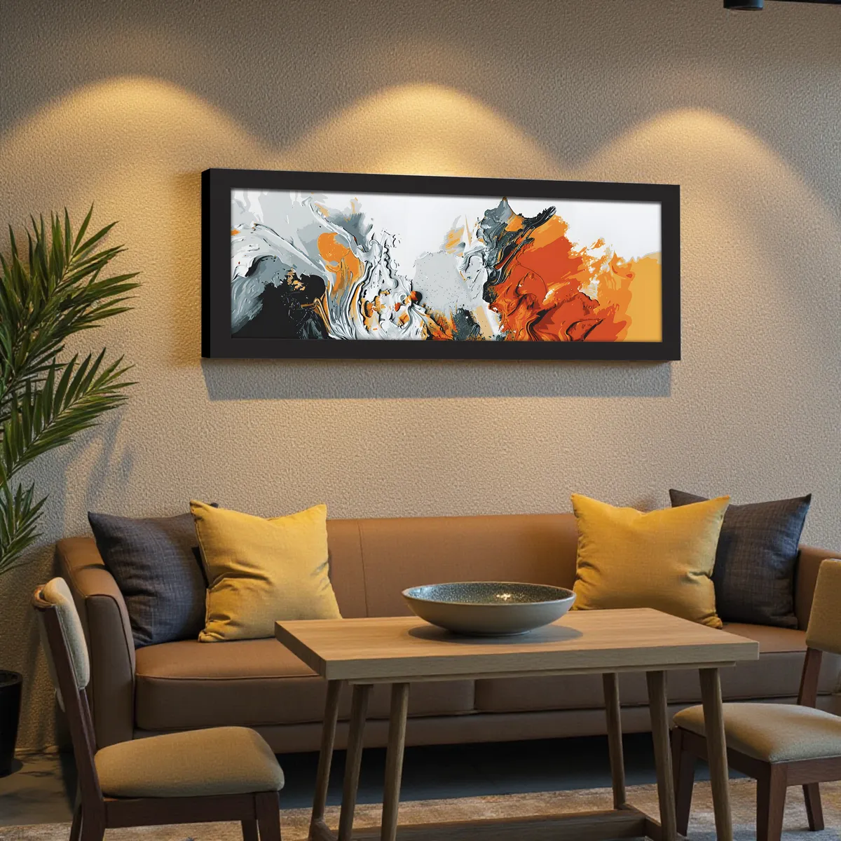 Aestrel Abstract Wall Art With Frame media 5