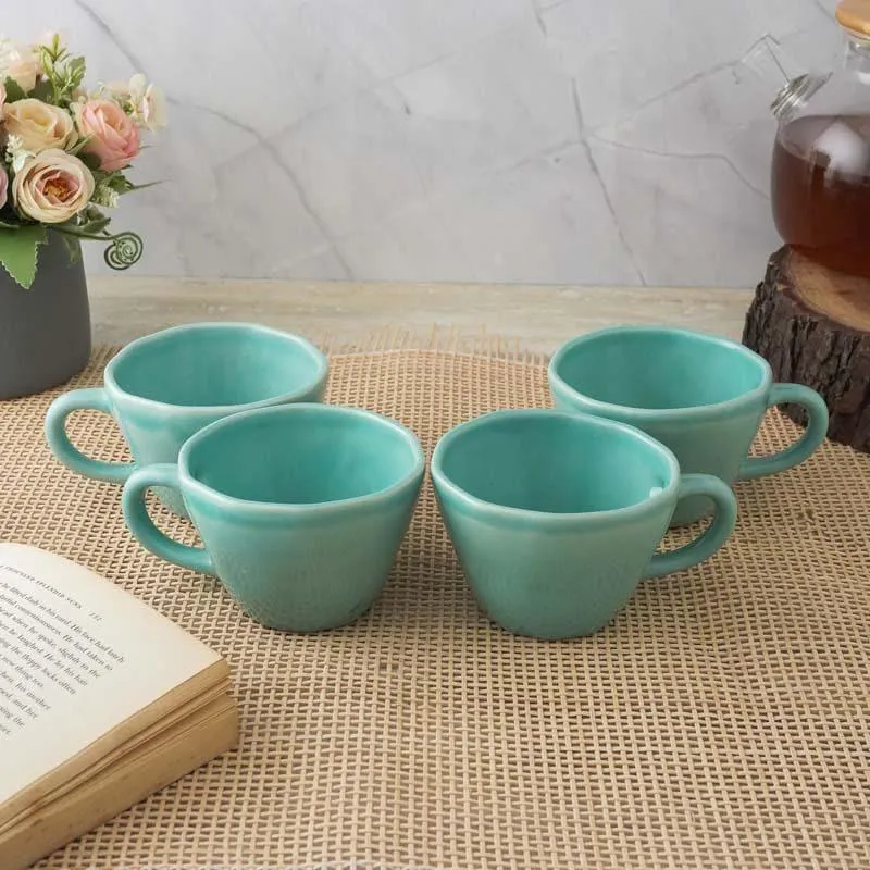 Addie Ceramic Coffee Mug (250 mL Each) - Set of Four media 1
