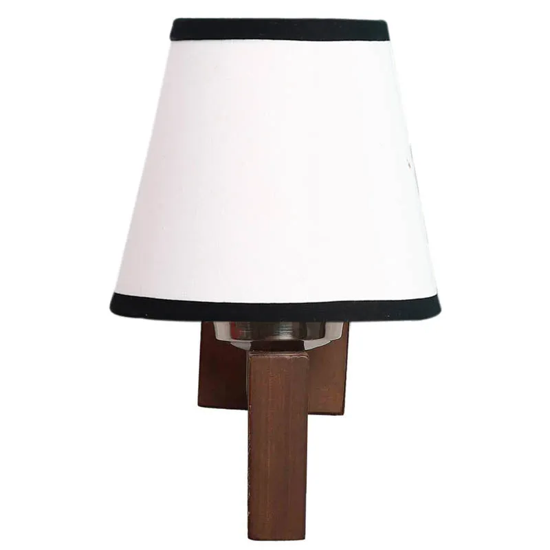 Blanc Conical Wooden Wall Lamp media 7