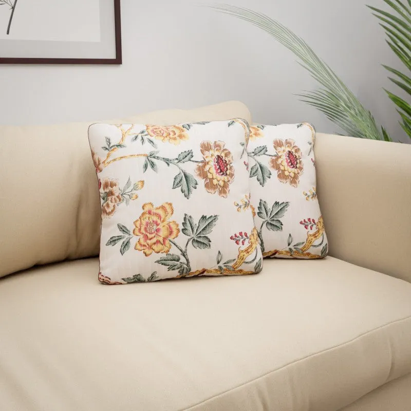 Bloom Crest Cotton Cushion Covers - Set Of Two media 5