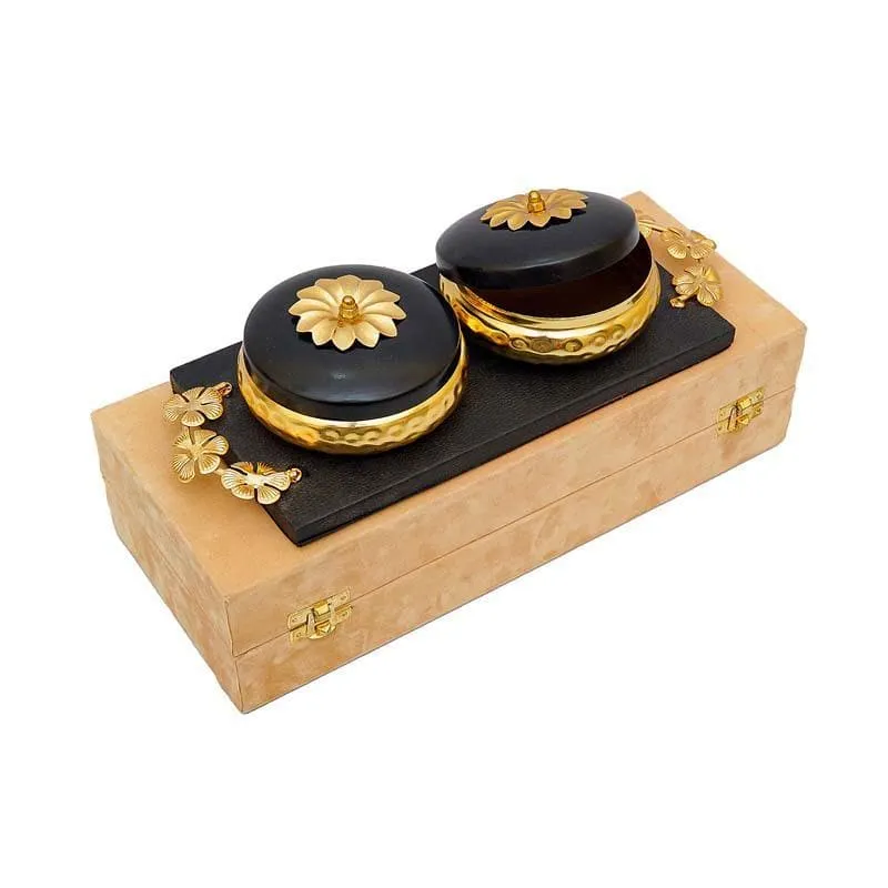 Black & Gold Metal Dryfruit Boxes media 5