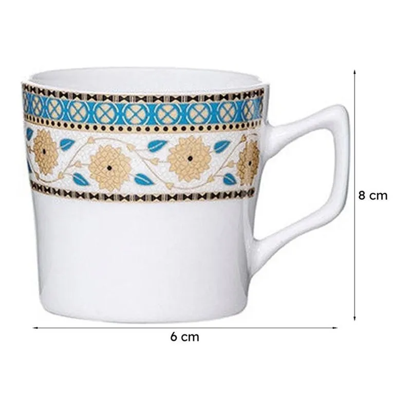 Sonaki Awa Floral Bone China Tea Cup (120 mL Each) - Set Of Six media 6