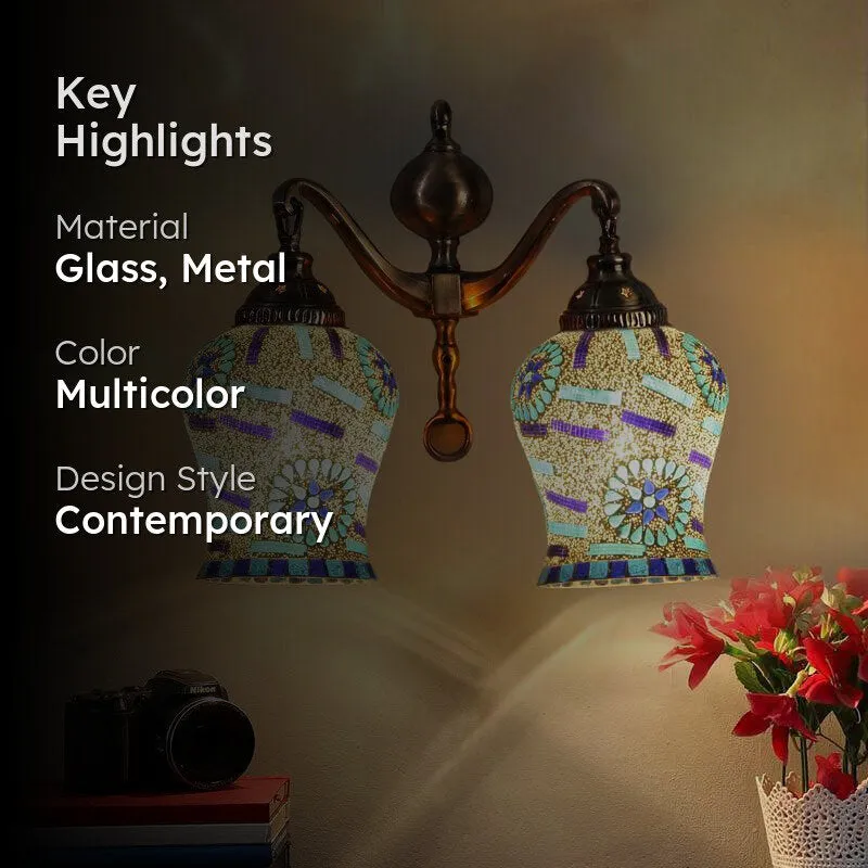 Twilight Metal Mosaic Wall Lamp media 2