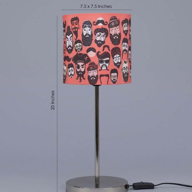 Beard Babble Fabric Table Lamp - Multicolor media 5