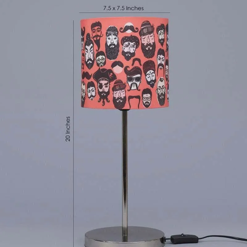 Beard Babble Fabric Table Lamp - Multicolor media 5