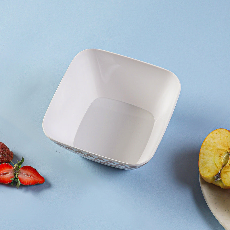 Mivono Snack Bowl (White & Brown) - 1020 ML media 3