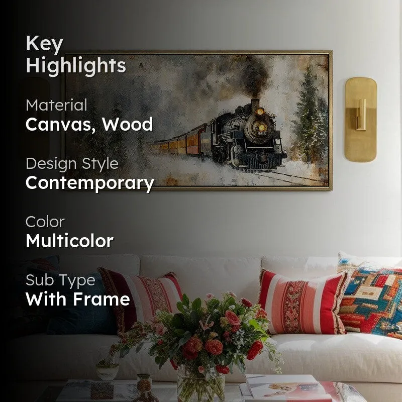 Heritage Rail Canvas Wall Painting With Frame media 2