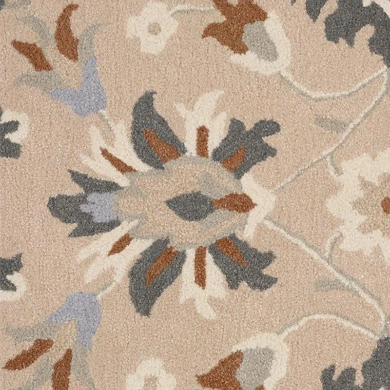 Sekhmet Hand Tufted Ethnic Wool & Nylon Carpet - Brown media 5