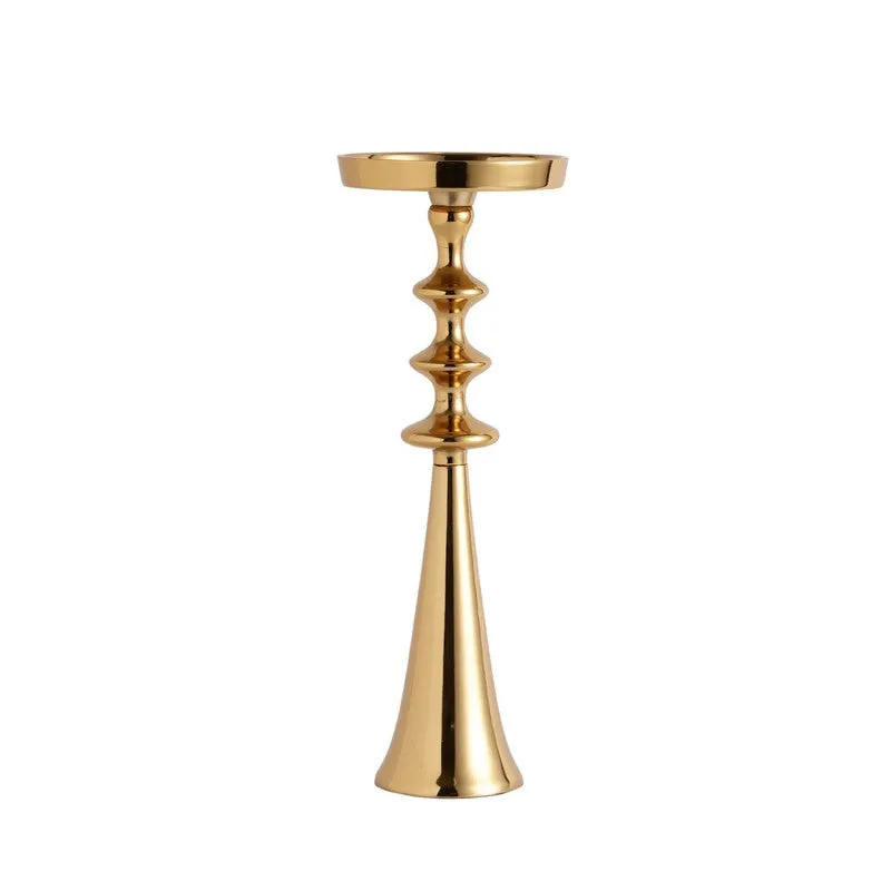 Aureline Classic Pedestal Candle Holder - Gold media 5