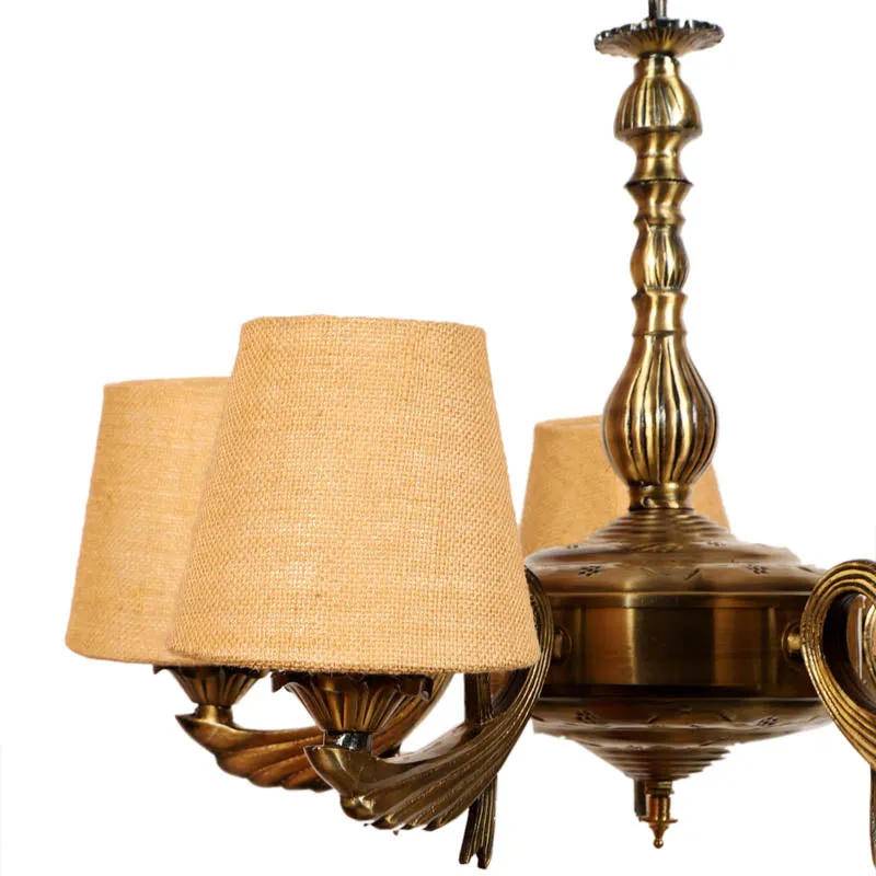 Estroso Conical Golden Antique Ceiling Lamp media 6