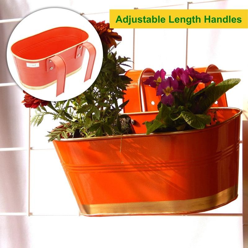 Norva Hanging Planter (Orange) - Set Of Six media 4