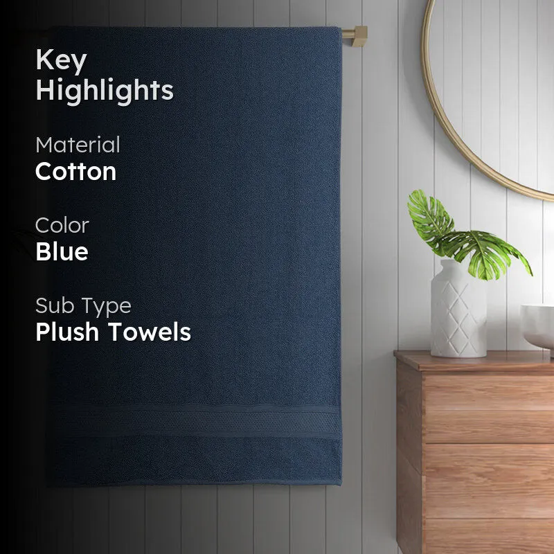 Velvique Cotton Bath Towel - Light Blue media 2