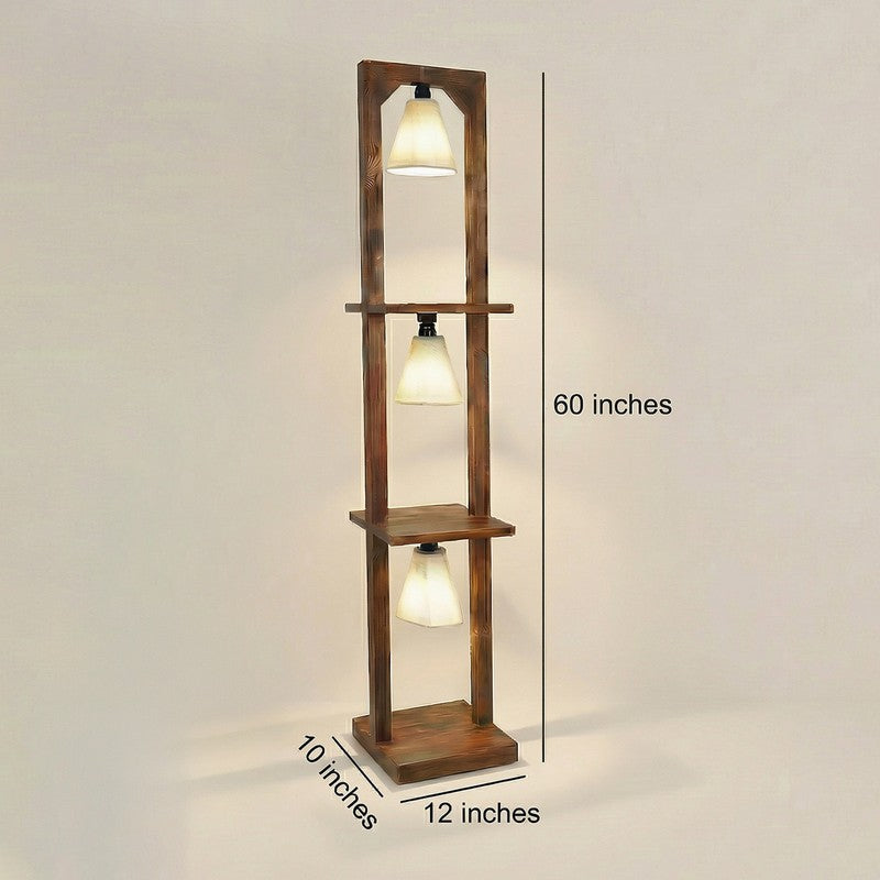 Julep Shelf Jute And Wooden Floor Lamp media 9