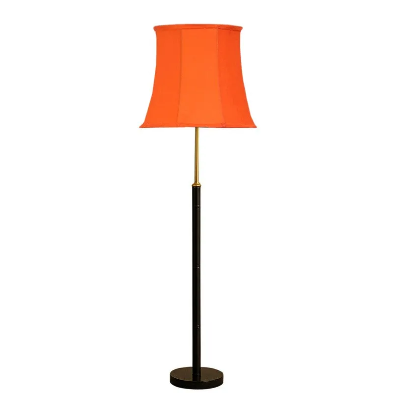 Modern Arc Wooden Floor Lamp - Orange media 5