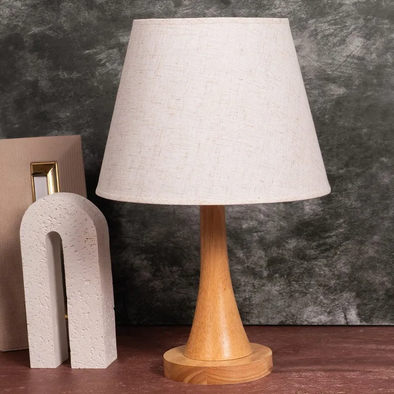 AarviDecor Islington Designer Cotton Table Lamp - White media 3