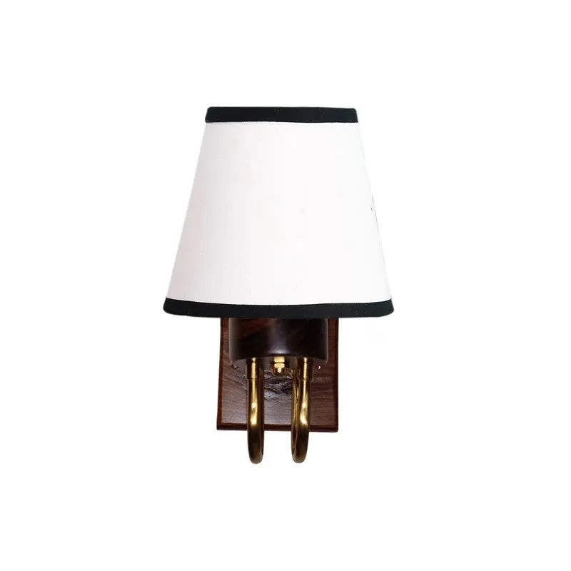 Gilded Arch Decorative Cotton Wall Lamp - White media 3