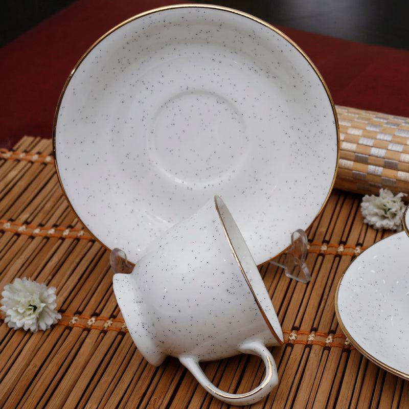Wedla Bone China Tea Cup & Saucer Set (125 ML) -  Twelve Piece Set image 4