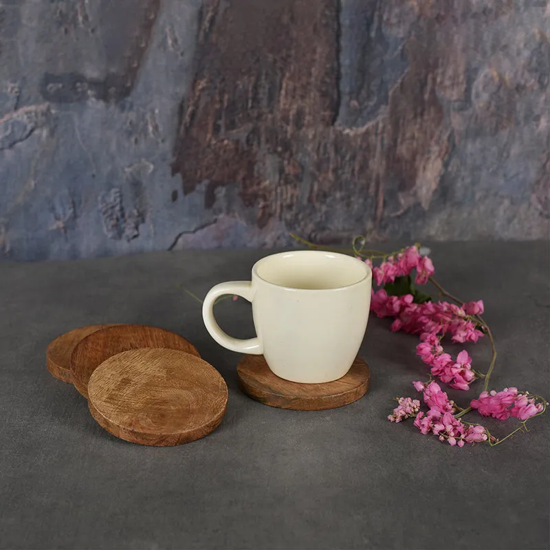 Barkbase Mango Wood Coaster - Set Of Four media 3