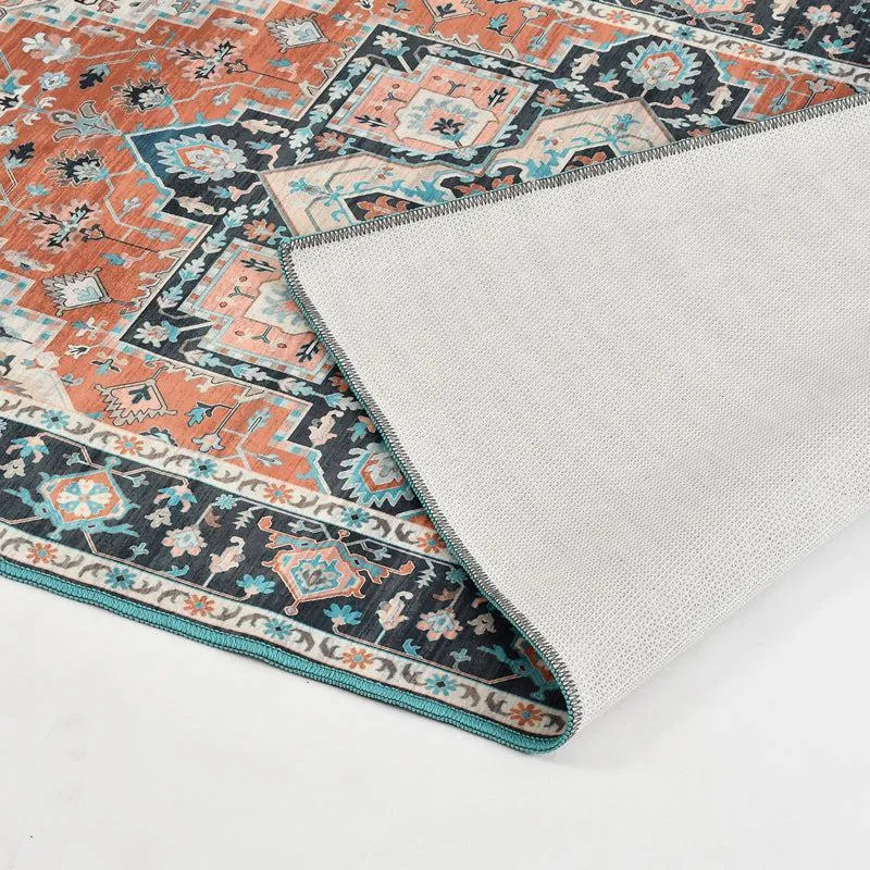 Mehrab Velvet Rectangle Anti-Skid Carpet media 4