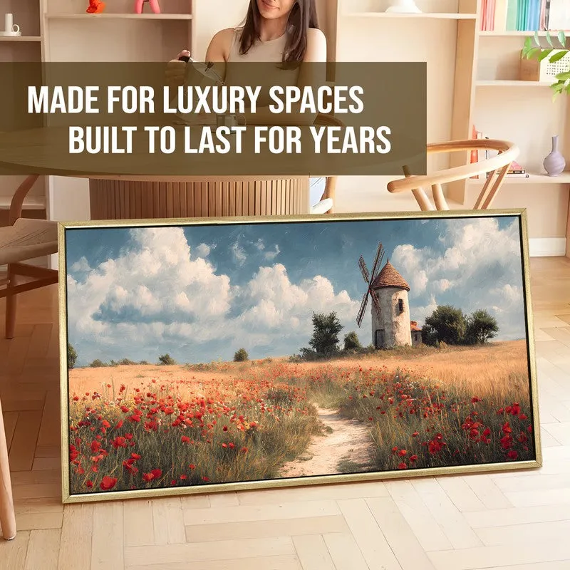 Prairie Calm Canvas Wall Painting With Frame media 5