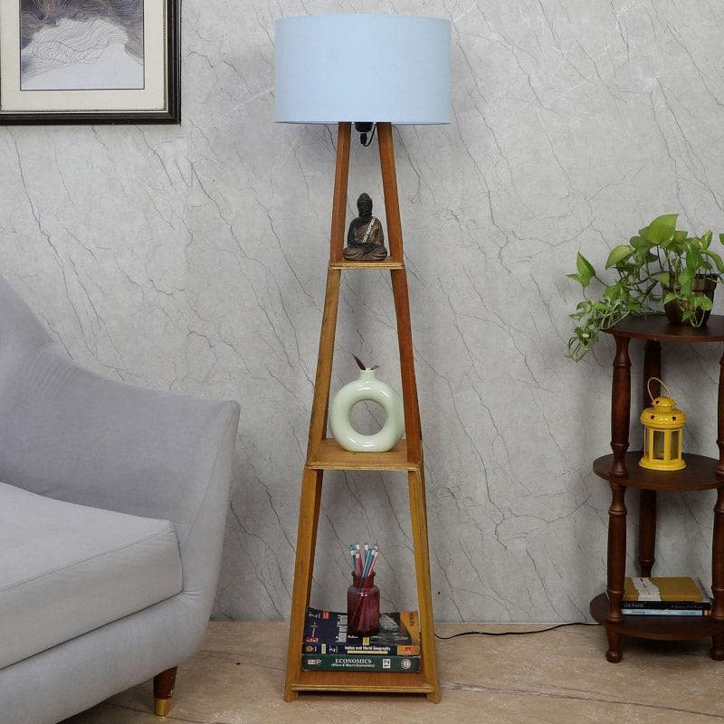 Blace Netima Floor Lamp With Shelf - Silver media 3