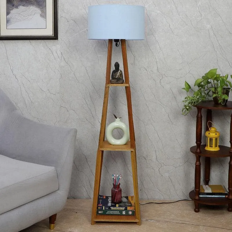 Blace Netima Floor Lamp With Shelf - Silver media 3