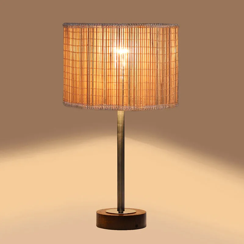 Bambou Rodin Wooden Table Lamp - Beige,Silver,Brown media 6