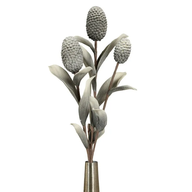 Decorative Artificial Corn Stalk Flower - Grey media 3