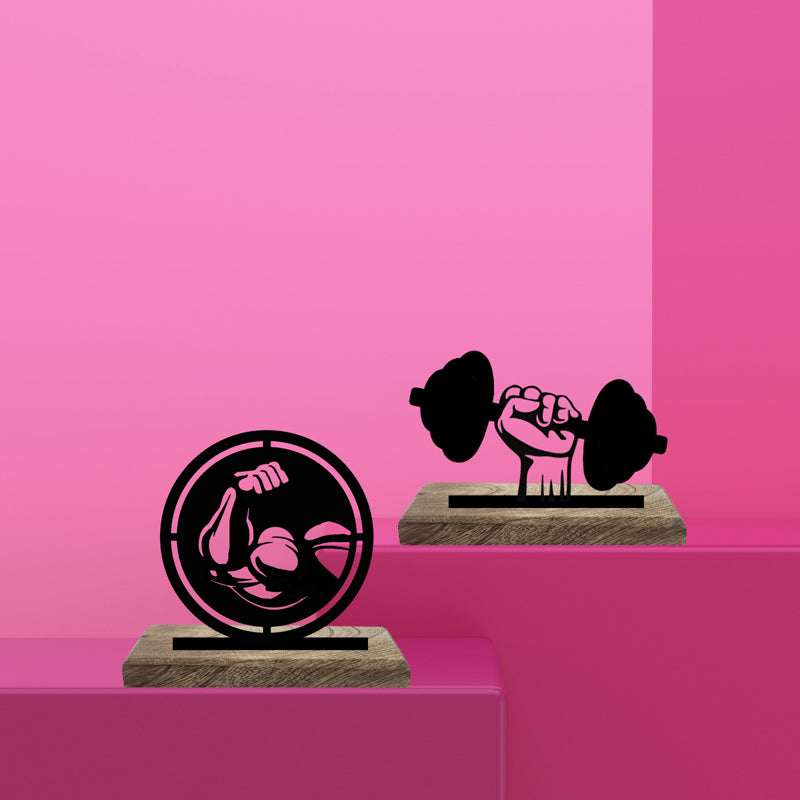 Gym For Life Showpiece - Set Of Two