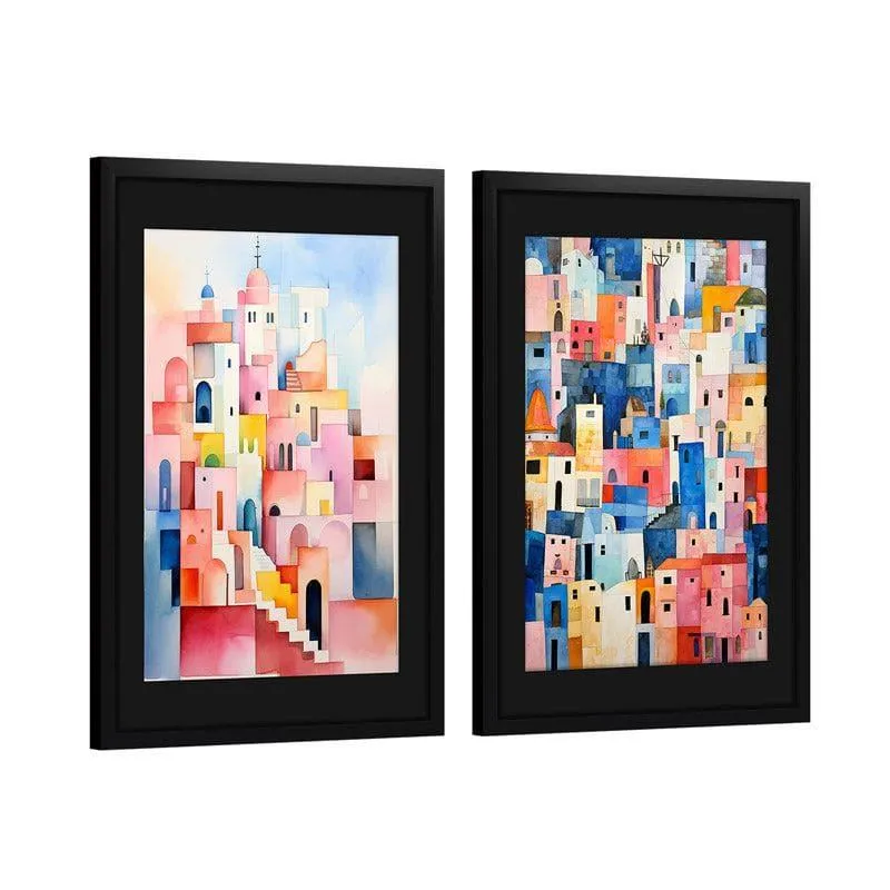 The City Plaza Wall Art - Set Of Two media 4